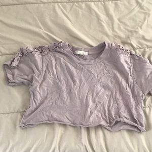 DON’T ASK WHY PURPLE CROP TOP